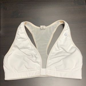 White Lululemon Sports Bra 36C Front Closure